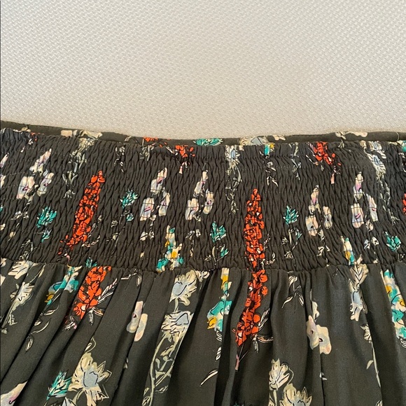 Natural Life Gray Multicolor Floral Print Addie Midi Skirt Size XL - Picture 10 of 13